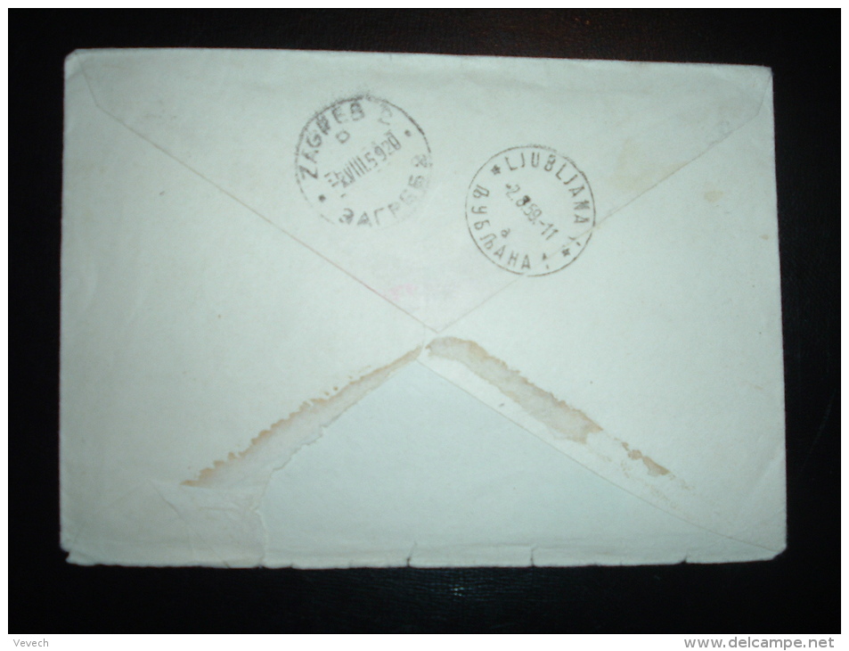 LETTRE EXPRESS  TP 55 OBL. HOROPLAN 2.8.59 LJUBLJANA - Cartas & Documentos