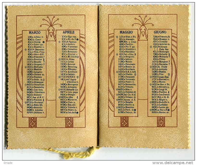 CALENDARIETTO IL BACIO ANNO 1927 CALENDRIER - Kleinformat : 1921-40