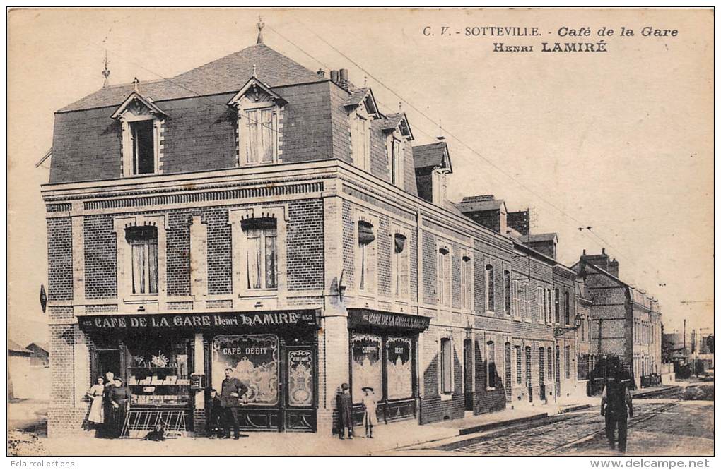 Sottevilles Les Rouen    76      Café De La Gare - Sotteville Les Rouen