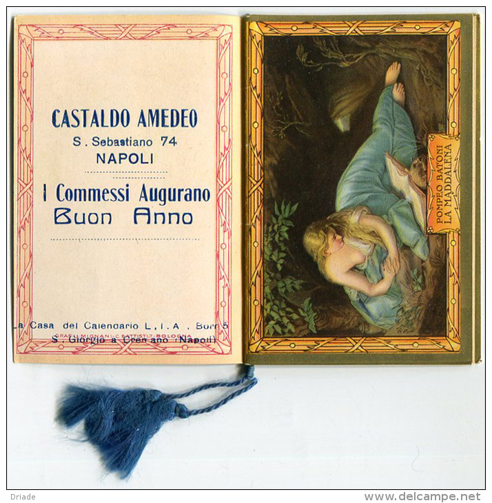 CALENDARIETTO LE MADDALENE AUGURI DI BUON ANNO NAPOLI ANNO 1939 CALENDRIER - Kleinformat : 1921-40