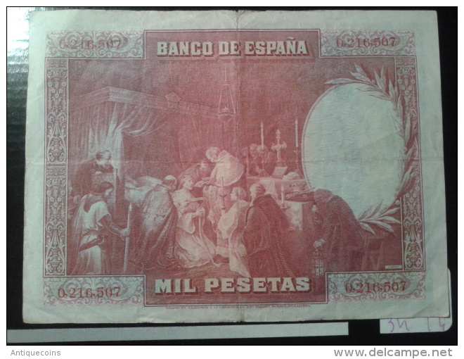 1000 PESETAS  DE 1928  "MADRID" - Autres & Non Classés