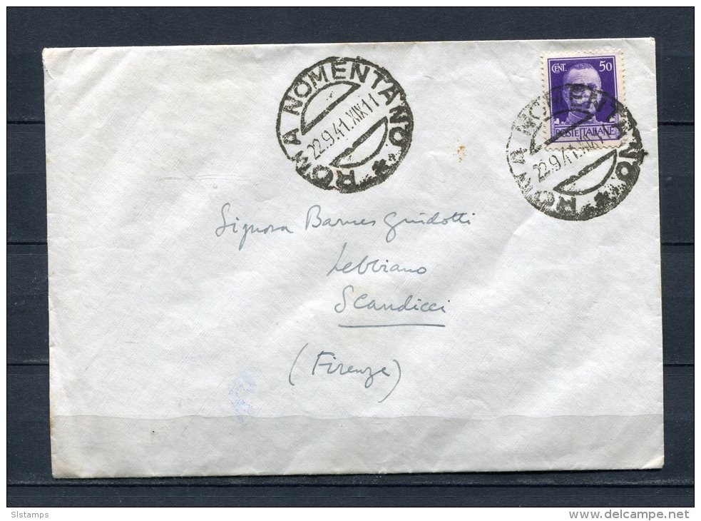 Italy 1941  Cover Rome Firenze  Single Usage - Other & Unclassified