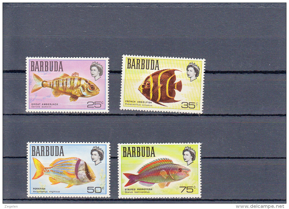 Barbuda Michel-cataloog 21/24 Vissen/fishes/poissons Set MNH ** - Barbuda (...-1981)