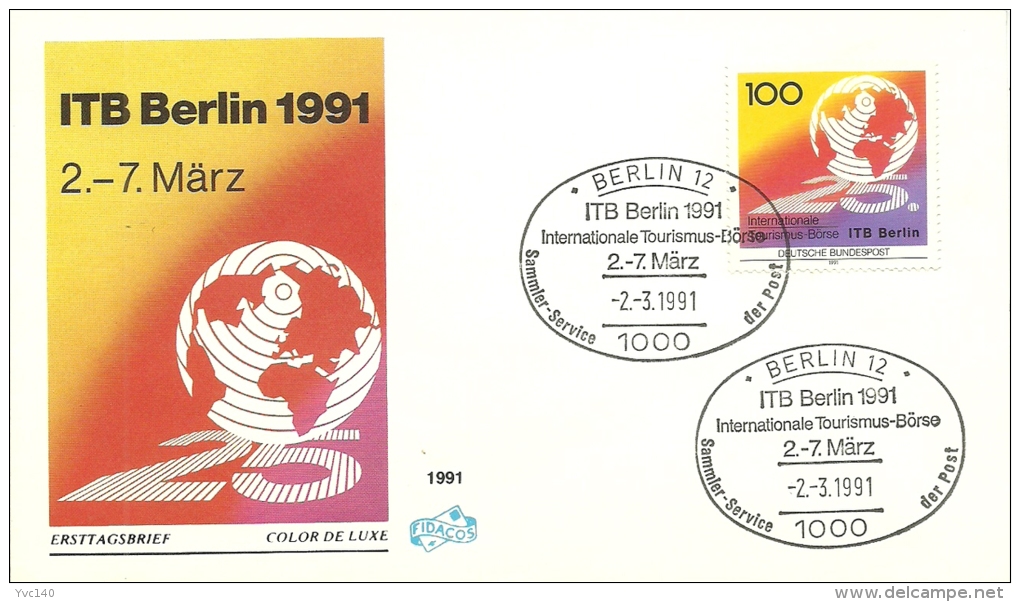 Germany; Special Postmark ITB Berlin 1991 International Tourism Bourse - 1991-2000