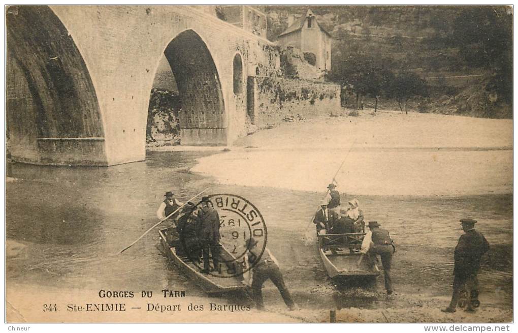 SAINTE ENIMIE DEPART DES BARQUES - Sonstige & Ohne Zuordnung