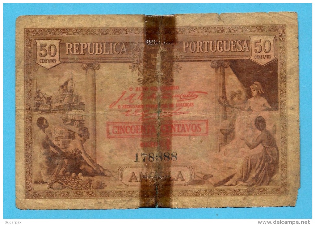 ANGOLA - 50 CENTAVOS - 1923 - P 63 - SÉRIE X/1 - Portugal - Angola