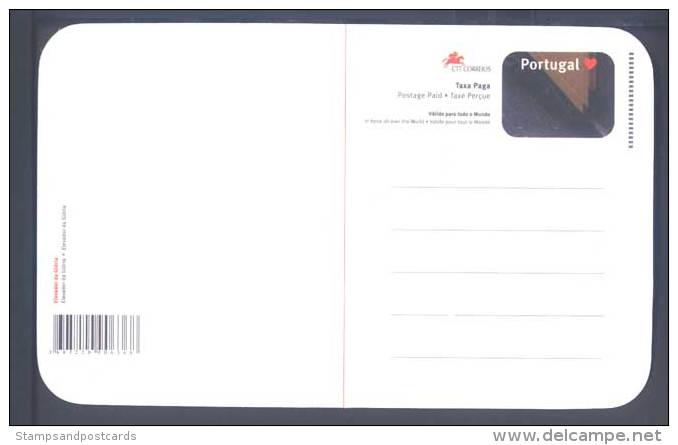 Portugal Entier Postal Tram Ascenseur Lisbonne 2004 Postal Stationery Card Lisbon Tramway Elevator 2004 - Tram