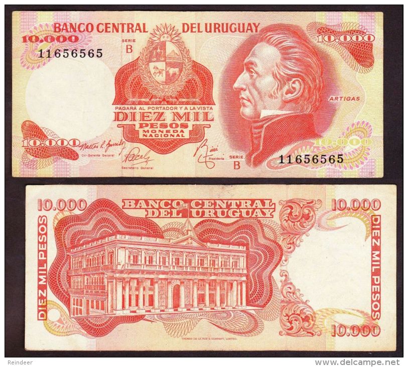 * URUGUAY 1974: $10.000 Serie B - Uruguay