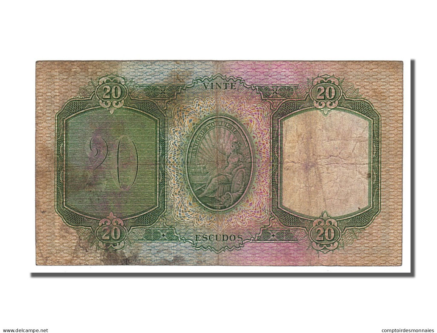 Billet, Portugal, 20 Escudos, 1951, 1951-06-26, TB+ - Portugal