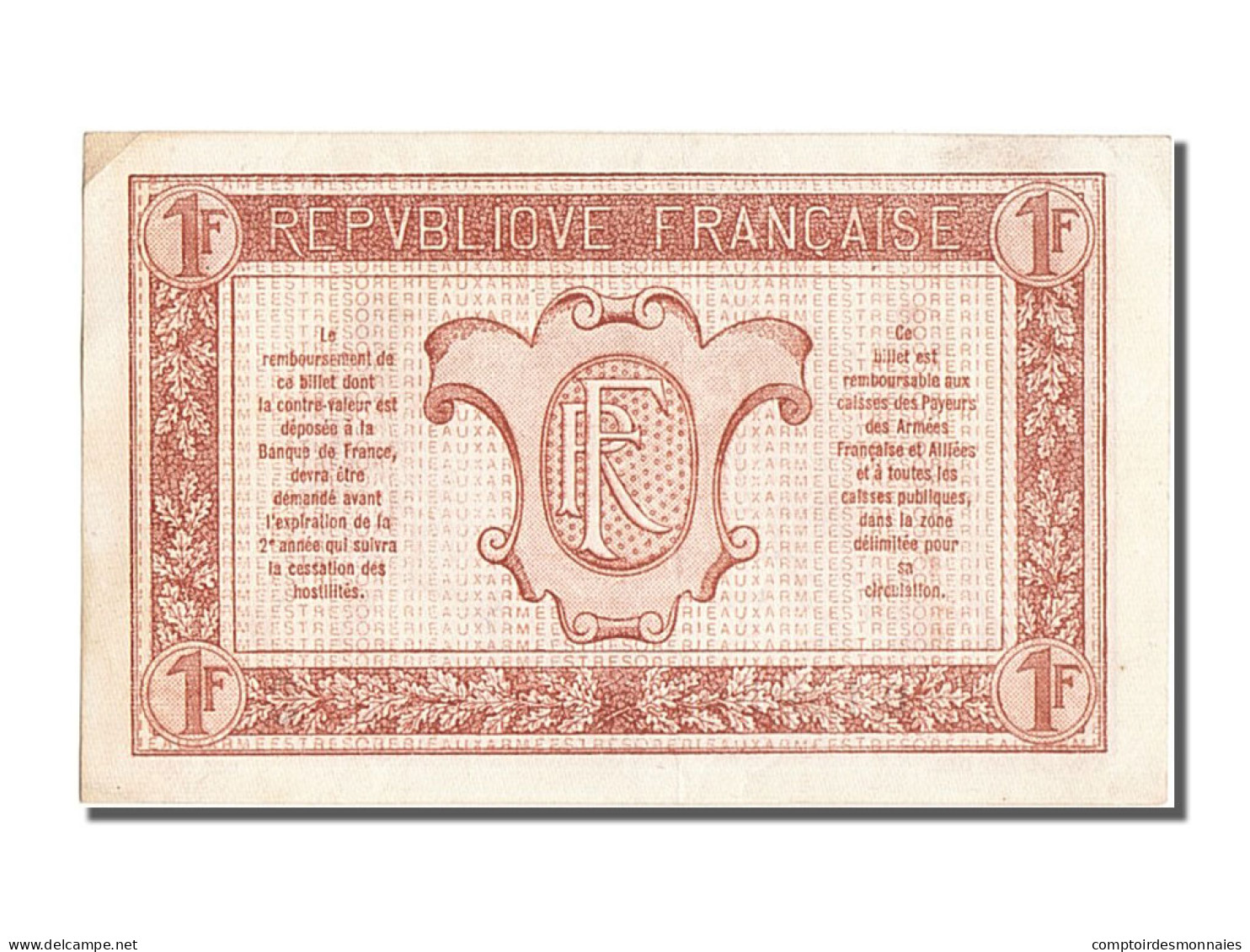 Billet, France, 1 Franc, 1917-1919 Army Treasury, 1917, SPL, Fayette:VF03.03 - 1917-1919 Trésorerie Aux Armées