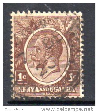 Kenya & Uganda GV 1922 1c Brown, Fine Used - Kenya & Uganda