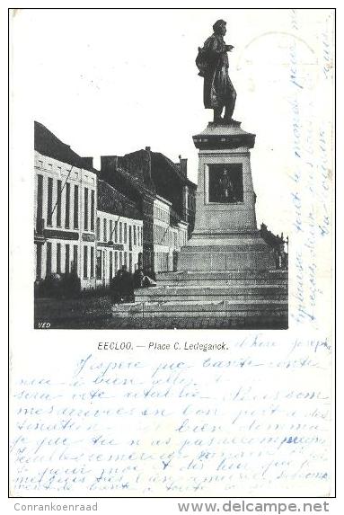 Eeklo Place C.Ledeganck  Stempel Herentals Cachet Marbais  1903 - Eeklo