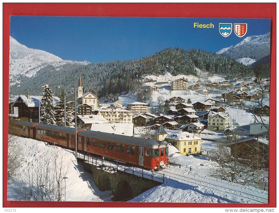 ACON-42 Goms Fiesch Mit Furka-Oberalp Bahn. Nicht Gelaufen. - Fiesch