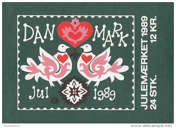 Denmark Markenheftchen Booklet 1989 Weihnachten Christmas Jul Noel Natale Navidad (2 Scans) MNH** - Markenheftchen