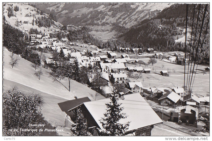 Suisse - Champéry Vu Du Téléphérique De Planachaux - Champéry