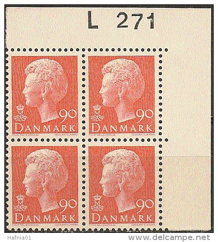 Czeslaw Slania. Denmark 1974. Queen Margrethe II. Michel 571y, Plate-block MNH. - Neufs