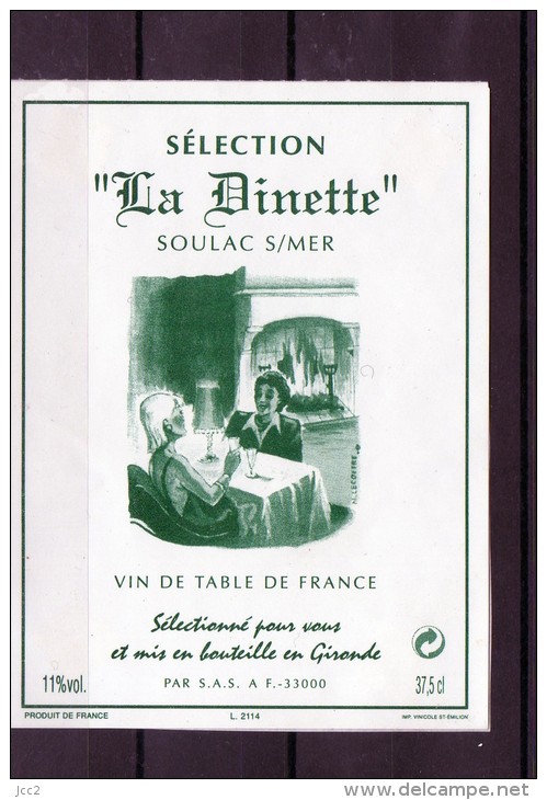 LES FEMMES ET LE VIN - (Etiquette Légèrement Collée Sur Feuille D´expo.) - Vrouwelijk Schoon Art Nouveau