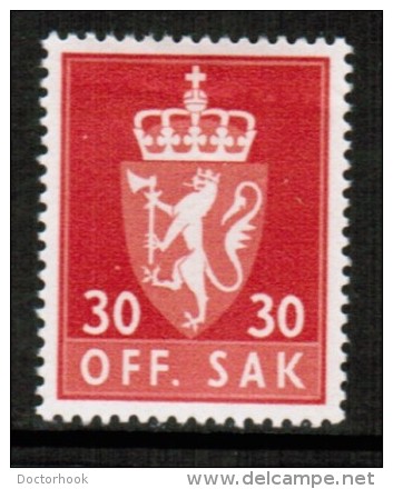 NORWAY    Scott  # O 70*  VF MINT HINGED - Dienstmarken