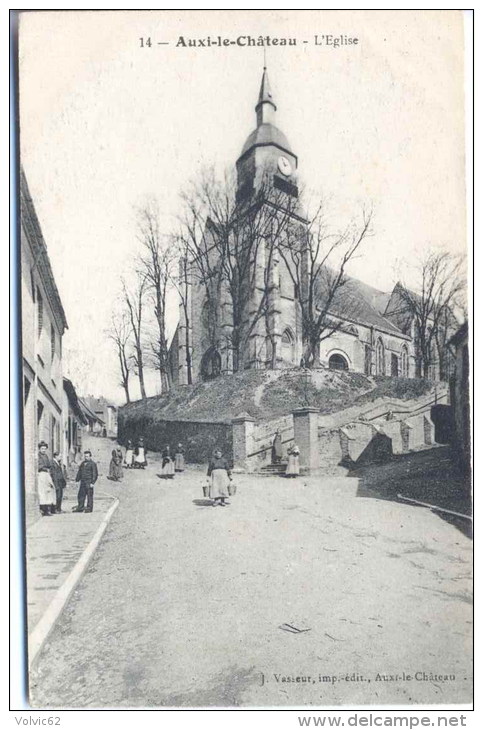 CPA Auxi Le Chateau L'église - Auxi Le Chateau