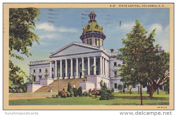 State Capitol Columbia South Carolina 1944 - Columbia