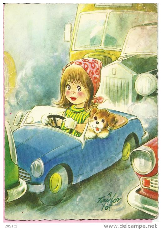 A Taylor Tot - Girl In Blue Car, Yugoslavia (Jež, C 1294) - Taylor