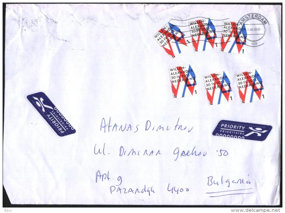 Mailed Cover (letter) With Stamp 2013  From The Netherlands To Bulgaria - Covers & Documents