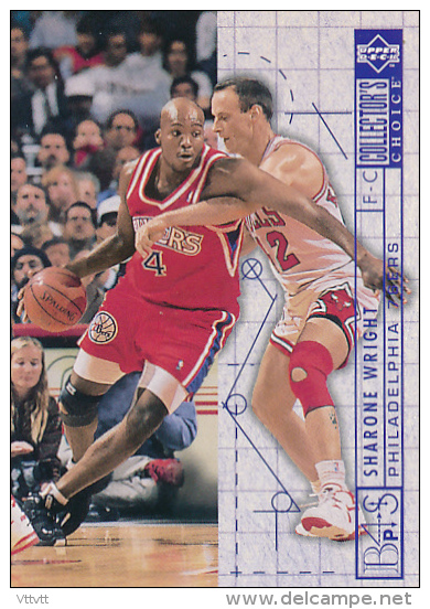 Basket NBA (1994), SHARONE WRIGHT, PHILADELPHIA 76 ERS, Collector´s Choice (n° 391), Upper Deck, Trading Cards... - 1990-1999