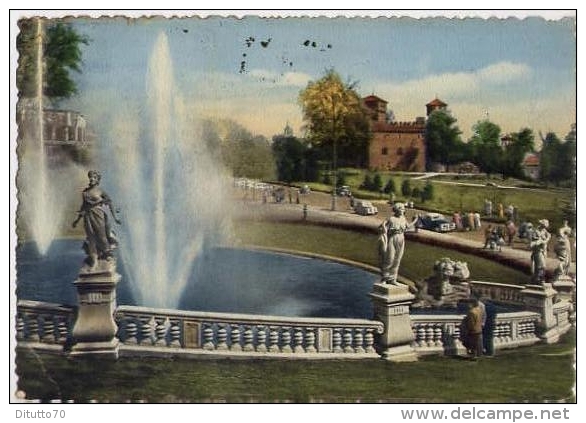 Torino - Parco Del Valentino Fontana Monumentale - Formato Grande Viaggiata Mancante Di Affrancatura - S - Parks & Gärten
