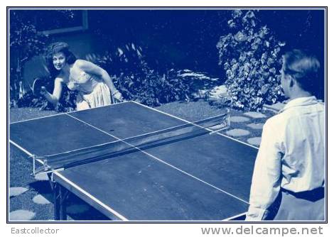 Table Tennis Stamped Carte Postal 1275 -3 - Table Tennis