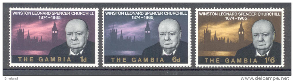 Gambia 1966 - Michel 207 - 209 * - Gambie (1965-...)