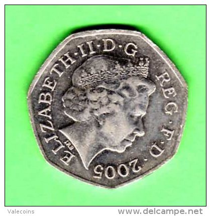 UK UNITED KINGDOM GREAT BRITAIN - 2005 - 50 Pence - KM 991    XF - 50 Pence