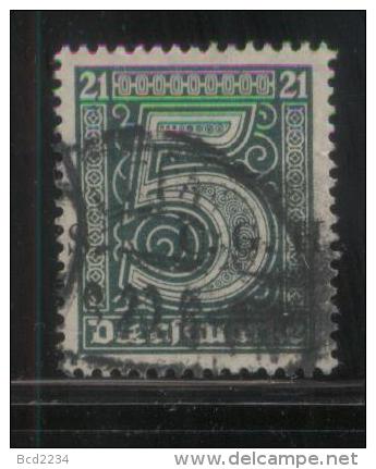 POLAND HAUTE SILESIE PLEBISCITE UPPER SILESIA 1920 OFFICIAL STAMPS 1ST CGHS OVERPRINT SERIES 5PF GREEN SPLIT OVERPRINT - Used Stamps