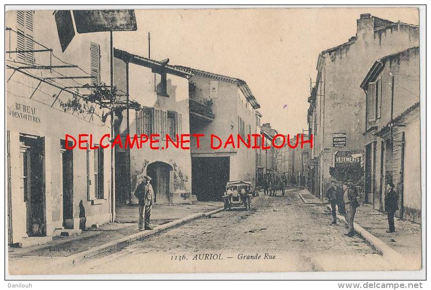 13 --- AURIOL   Grande Rue   1136 / BUREAU DES VOITURES   à Gauche - Auriol