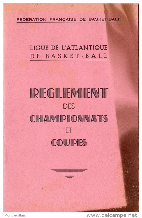 Règlement Des Championnats Et Coupes, Ligue Atlantique Basket-ball (44), 16 Pages - Bücher
