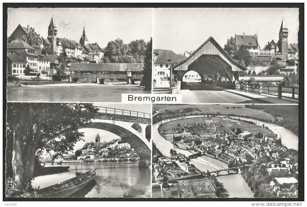BREMGARTEN Reusstal Dedeckte Holzbrücke Aargau 1963 - Bremgarten