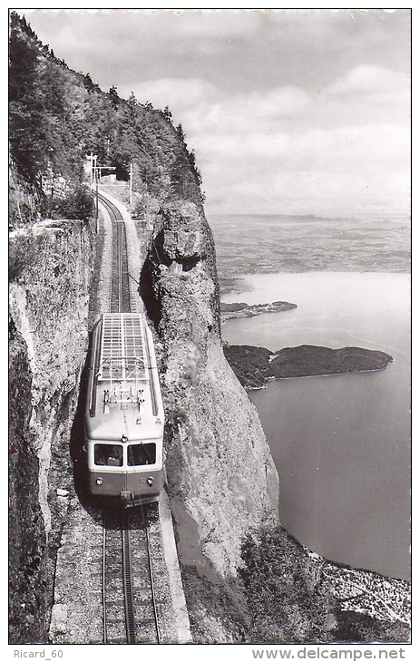 Cpsm Arth-rigi-bahn, Kräbelwand, Blick Auf Den Zugersee - Arth