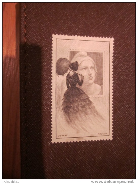 Vignette (*) NSG Marianne De Gandon Donnée(une Seule)av Billet D'entrée à L'exposition Philatélique De 1948 érinnophilie - Briefmarkenmessen