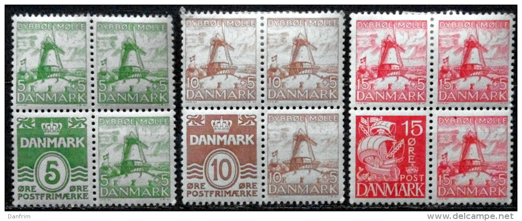 Denmark 1937Dybbøl-block  MiNr.( H-BL-10-12 ) MH (**)  (lot Ks 228 ) - Neufs