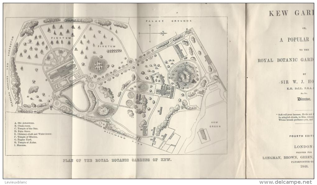 Botanique/Horticulture/Gu Ide / Royal Botanic Garden Of KEW/ W.J. HOOKER/ London/ 1848  LIV12 - 1800-1849