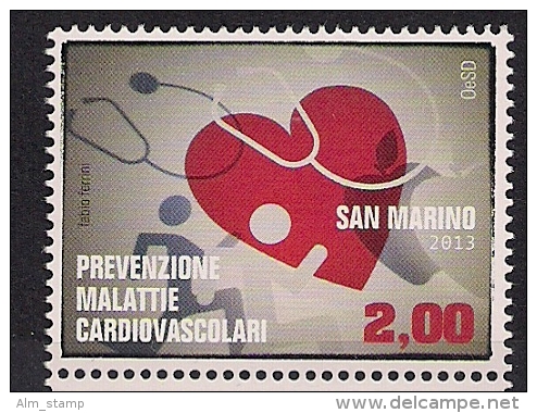 2013 San Marino  Mi. 2554 **MNH    Welt-Herzmonat - Unused Stamps