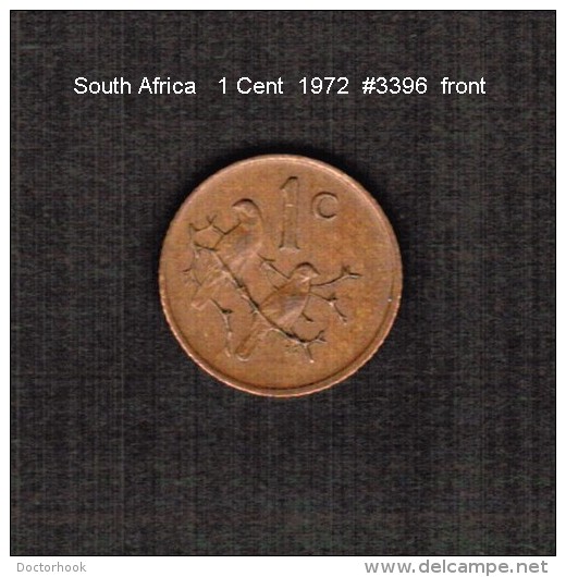 SOUTH AFRICA    1  CENT   1972  (KM # 82) - Afrique Du Sud