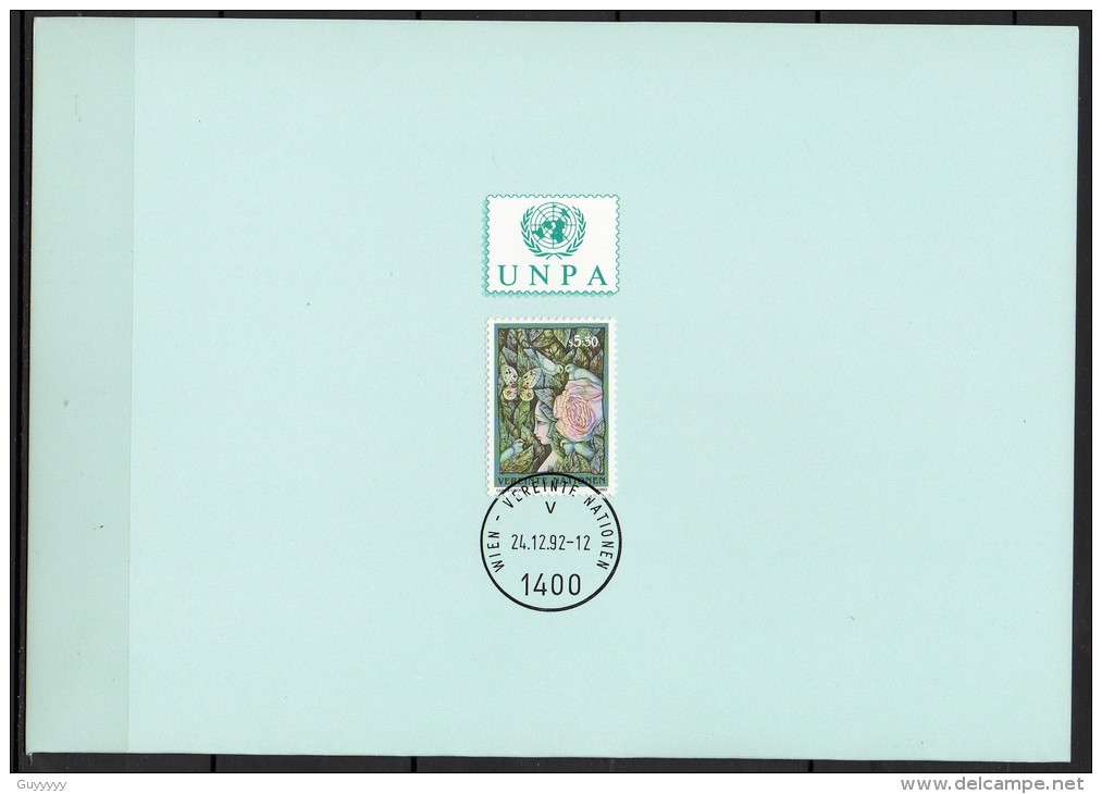 Nations Unies (Vienne) - Carte De Voeux - 1992 - Yvert N° 149 - Briefe U. Dokumente