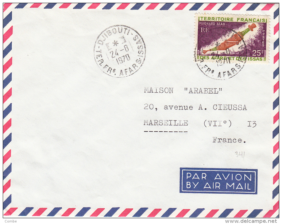 1970  LETTRE ., AFARS ISSAS DJIBOUTI  Pour FRANCE  /4447 - Storia Postale