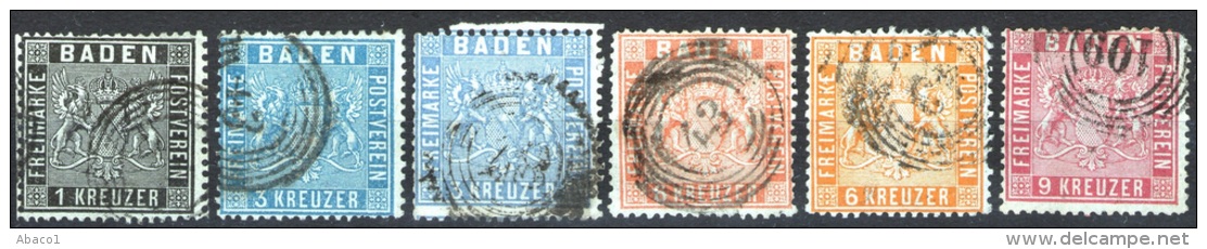 Lot Baden Aus Nr. 9 Bis 12 In Guter Qualität Z. Teil Tief Geprüft - Verzamelingen
