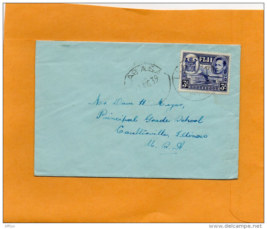 Fiji 1939 Cover Mailed To USA - Fiji (...-1970)