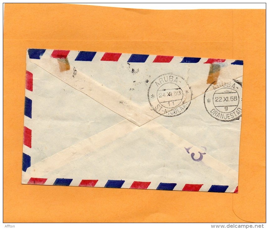 Grenada 1958 Cover Mailed To Aruba - Grenada (...-1974)