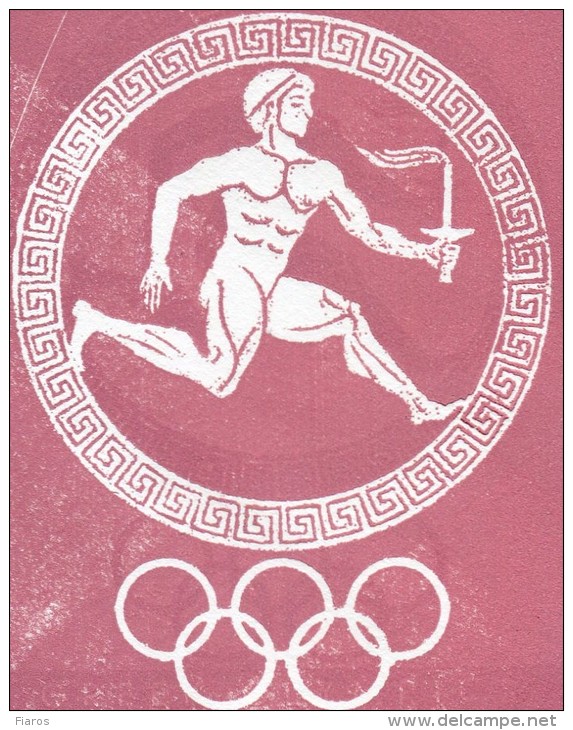 Greece- Greek Commemorative Cover W/ "Day Of U.S. American Olympic Medalists" [Athens 28.3.1996] Postmark - Maschinenstempel (Werbestempel)