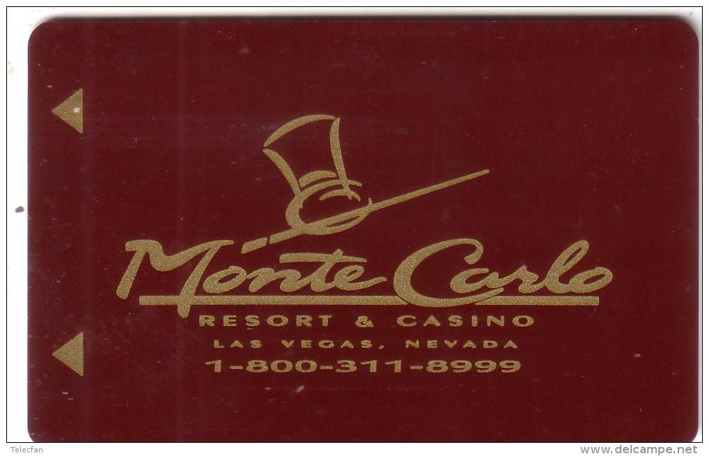 USA CLE HOTEL KEY MONTE CARLO CASINO  LAS VEGAS  RARE - Clés D'hôtel