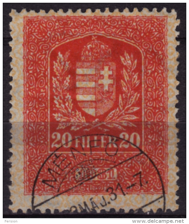 1931 Hungary - Revenue Stamp - 20 F - Steuermarken