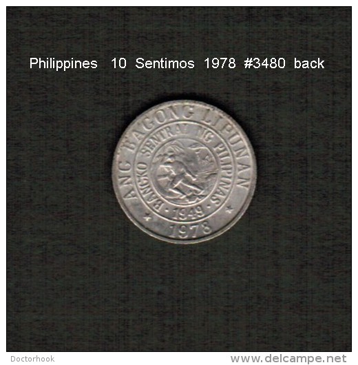 PHILIPPINES    10  SENTIMOS   1978  (KM # 207) - Filippijnen